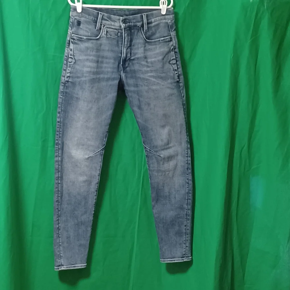 G-Star Raw D-Staq 3D Slim Jeans Mens 30x32 Blue Denim D05385-C051-C606